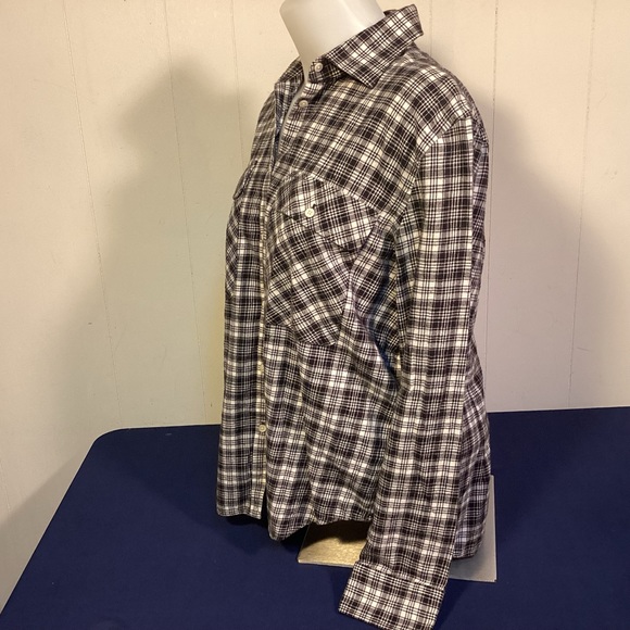 Lauren Ralph Lauren Womens Black and white checked button down shirt size XL - Picture 5 of 8